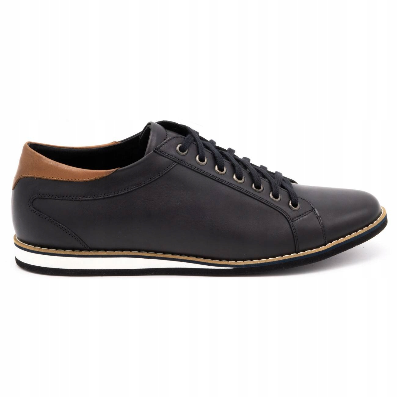 

Buty męskie skórzane 7008KB czarne 50