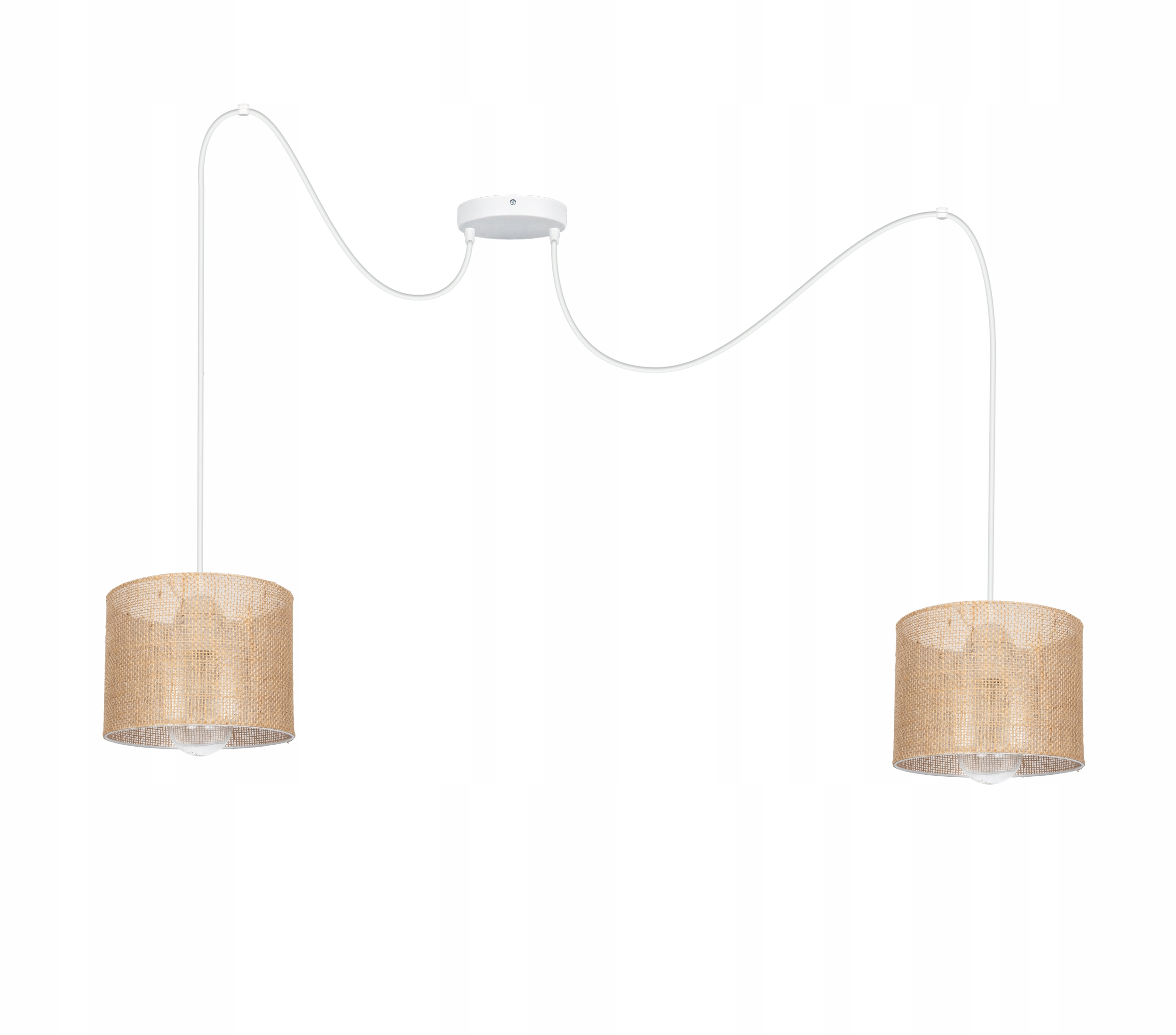Lampa wisząca Boho pająk Len do pokoju salonu Led