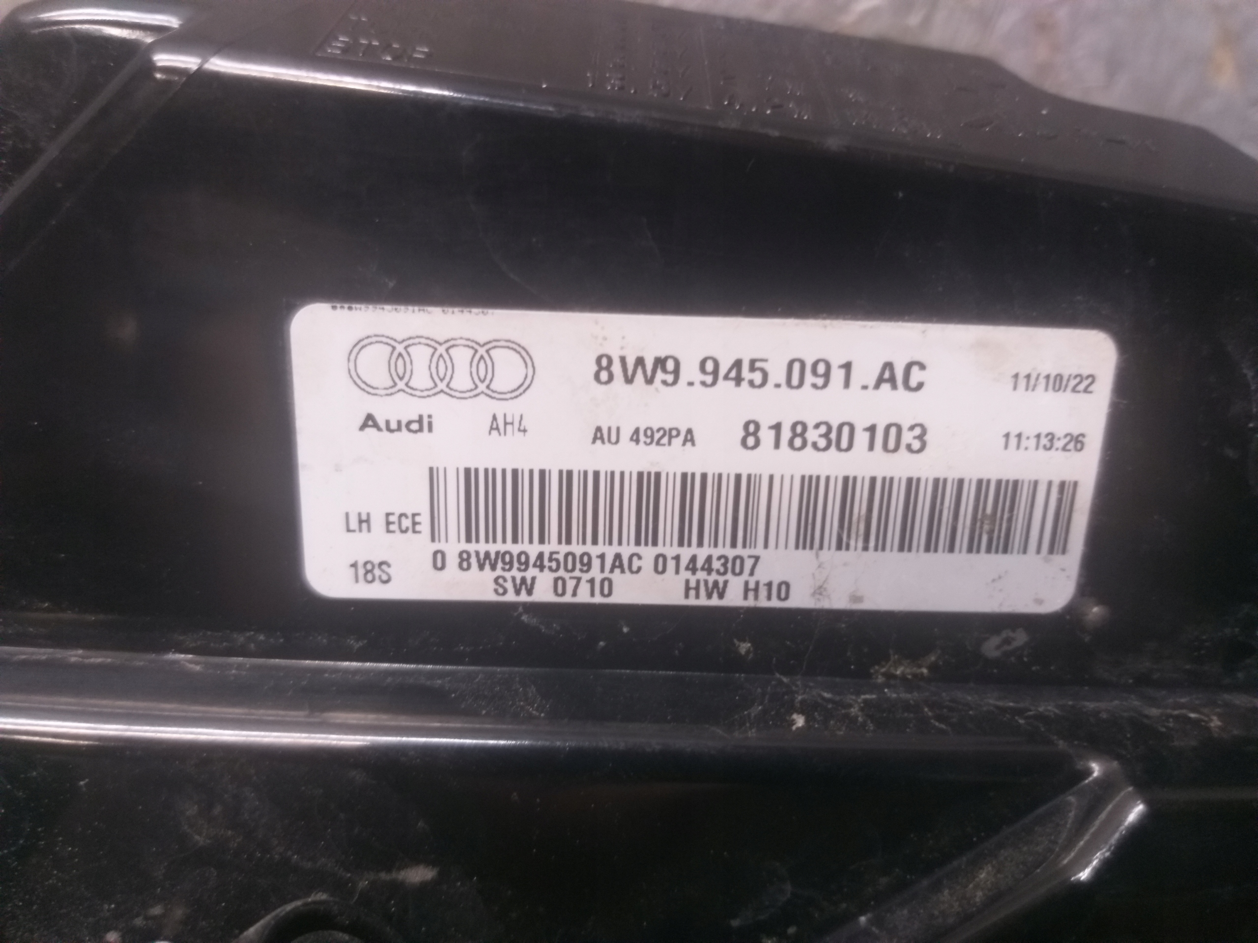 light rear part left AUDI A4 B9 KOMBI LIFT 19- 8W9945091AC
