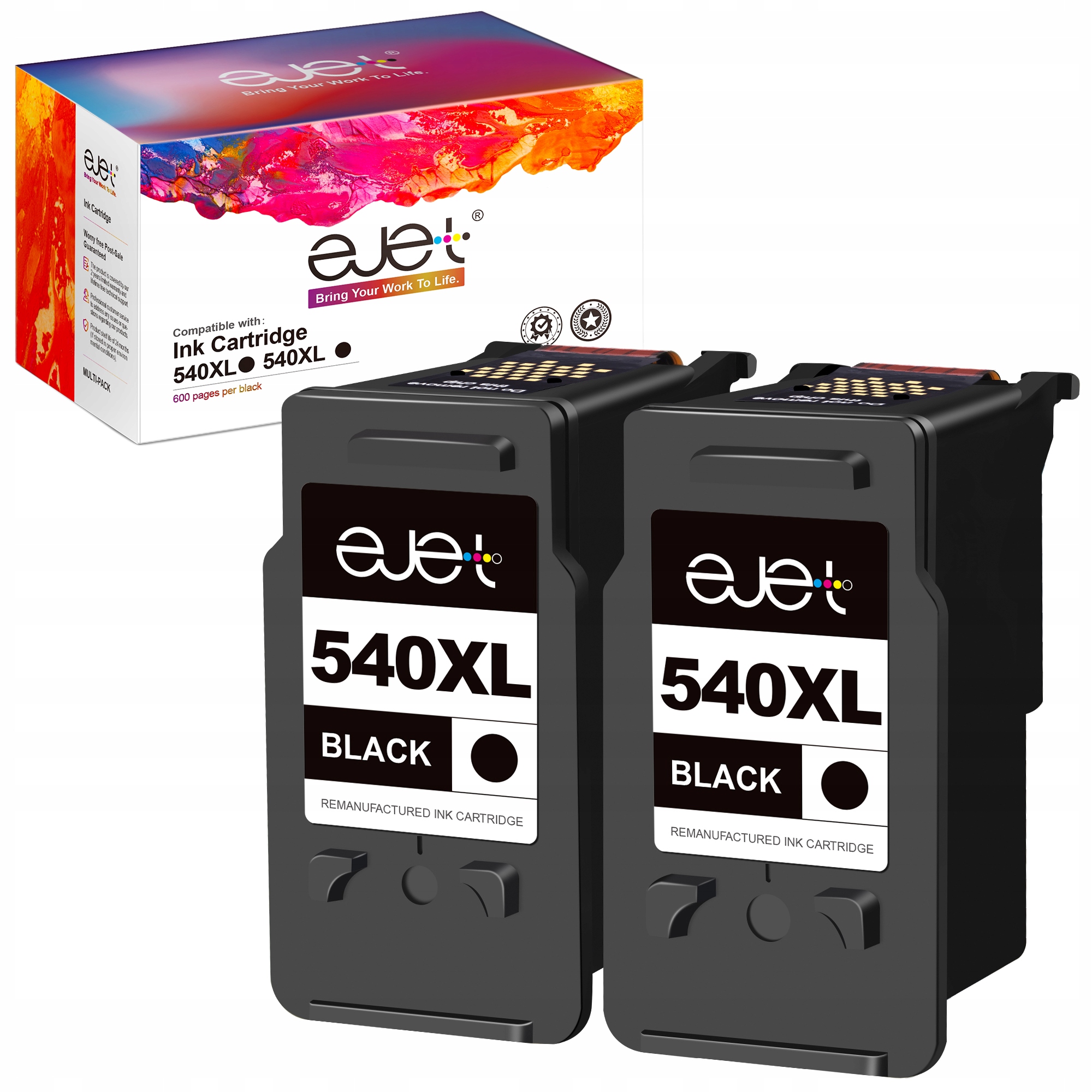 Ejet Ink do Canon PG540XL Pixma MG3250 2150 MX375 MG3650S TS5150 TS5151