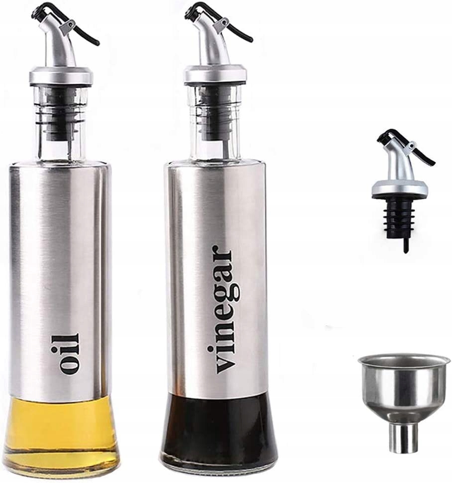 

Dozownik Oleju Octu Oliwy Butelka Szklana 2x 300ml