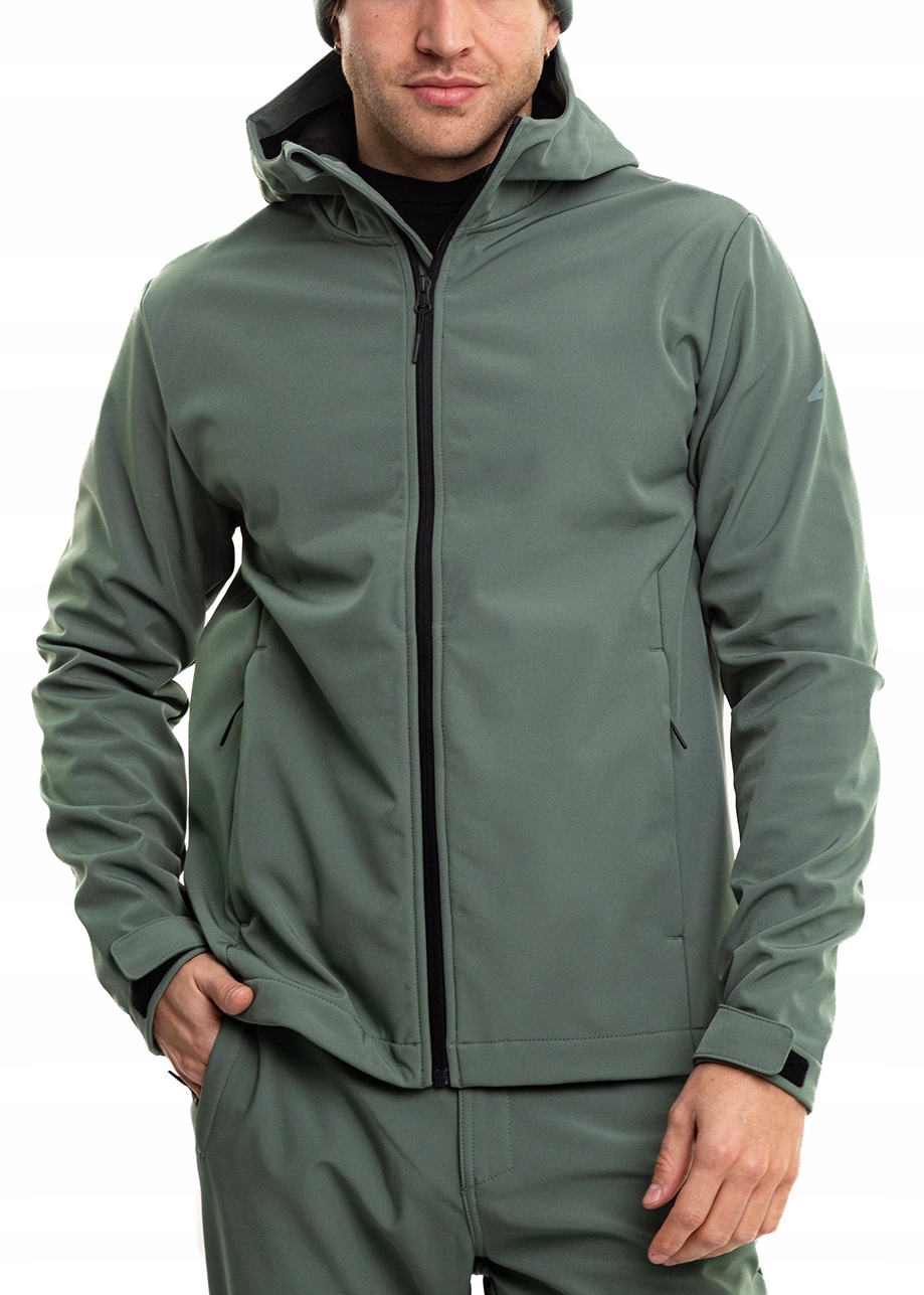 Pánská softshellová bunda 4F Hydrofobní s kapucí Sportovní NeoDry L