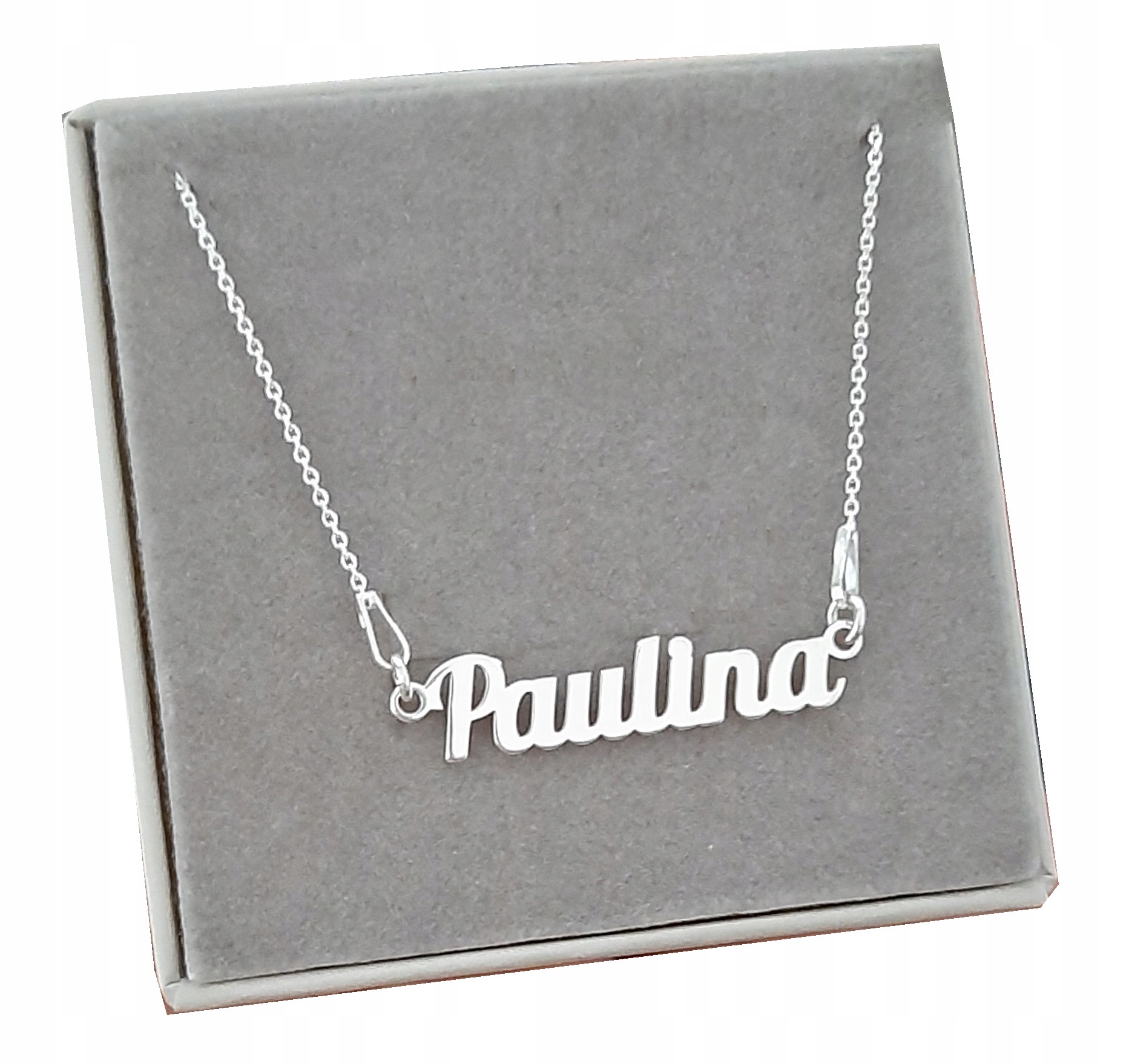 

Srebrny naszyjnik imię Paulina srebro 925