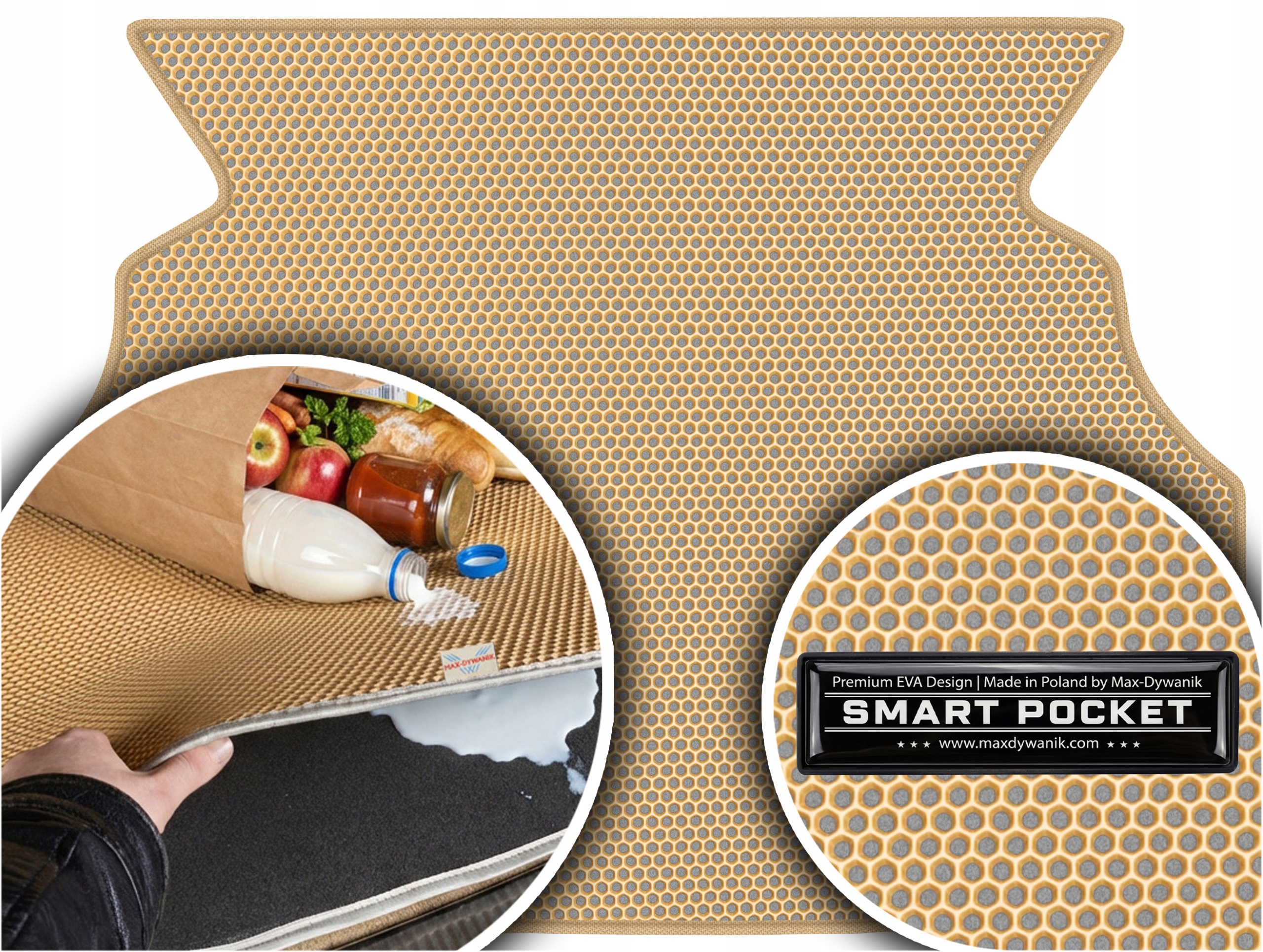 Mercedes C-Class W203 Coupe 00-07 Vložka do kufru Eva Smart Pocket Béžová