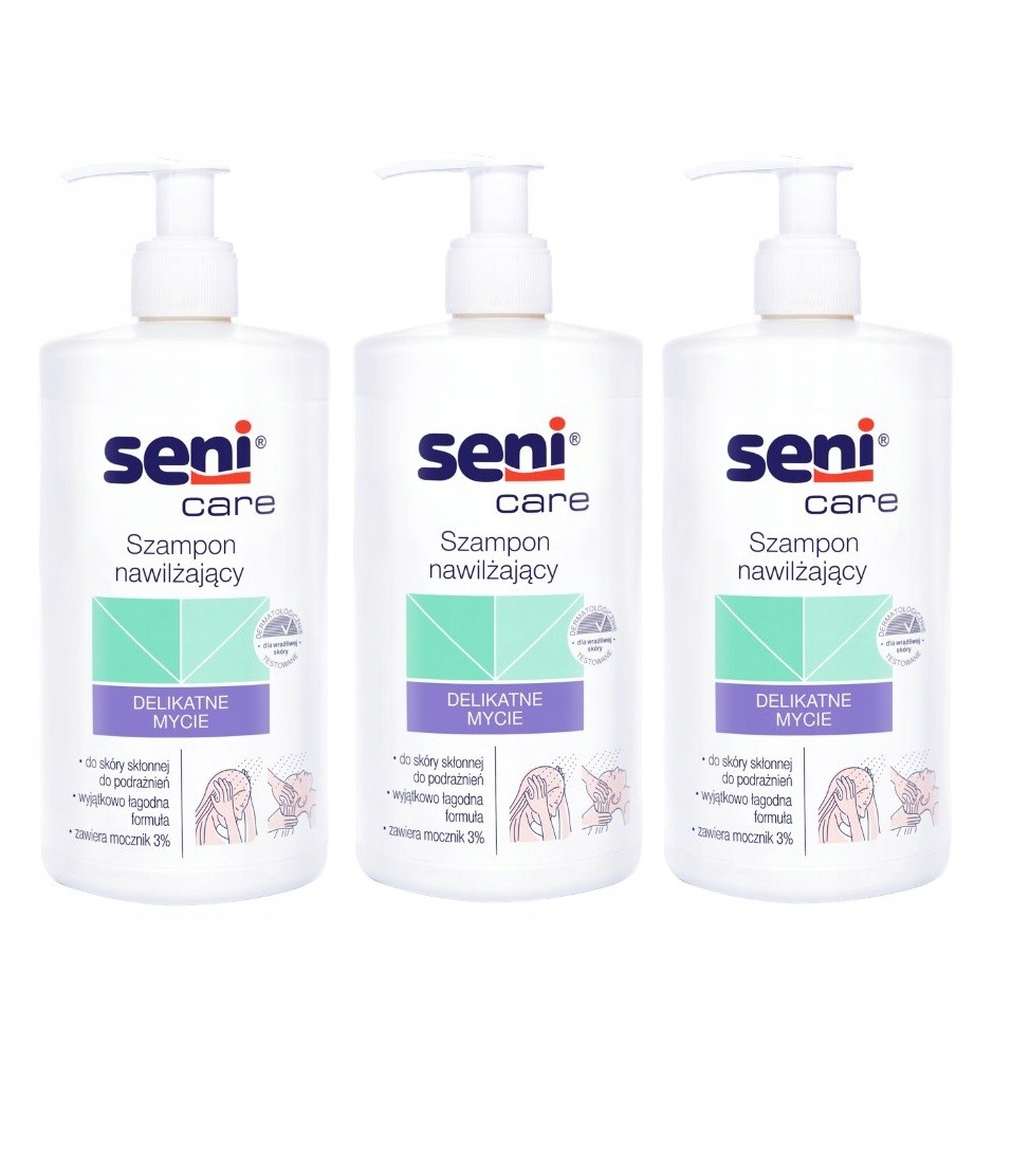

Zestaw Seni Care szampon nawilżający 3x500ml
