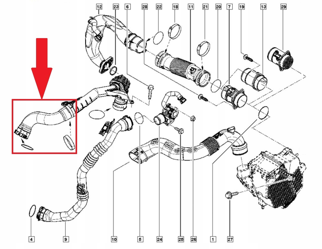 DACIA DOKKER 1 5 DCI RURA WAZ TURBO INTERCOOLERA EAN 5907764500737