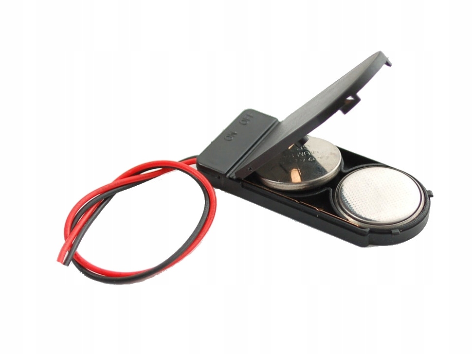 

Koszyk Na Baterie Typ 2X CR2032 Z Wyłącznikiem