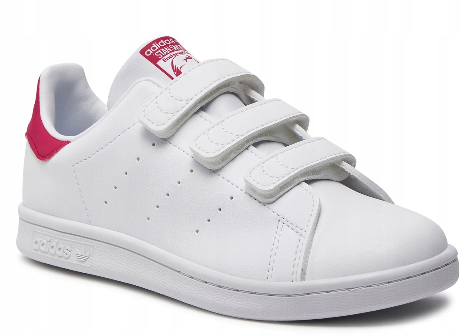 Buty sportowe Adidas Stan Smith Cf FX7540 sneakersy białe rzepy 33