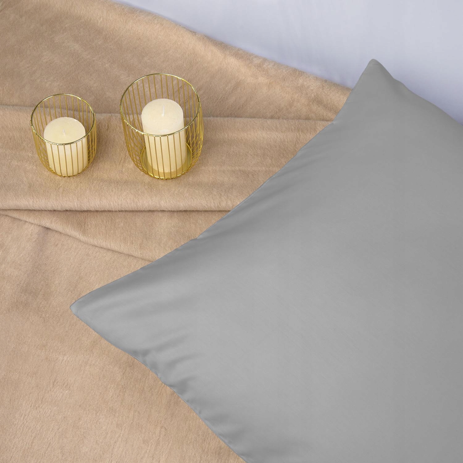 Poszewka na poduszkę BAWEŁNA SATYNOWA 50x70 POPIEL Marka Darymex