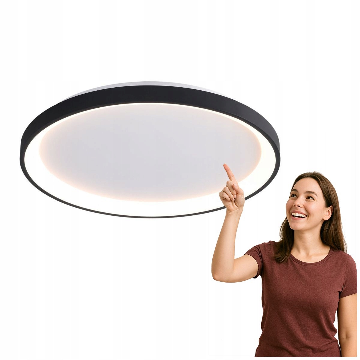 Led stropná lampa 50W Raden CLN-3151-M-BK Italux