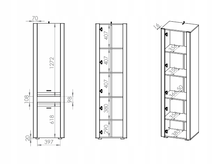 Meblościanka Zestaw Mebli Do Salonu Biały Połysk AREKS ML