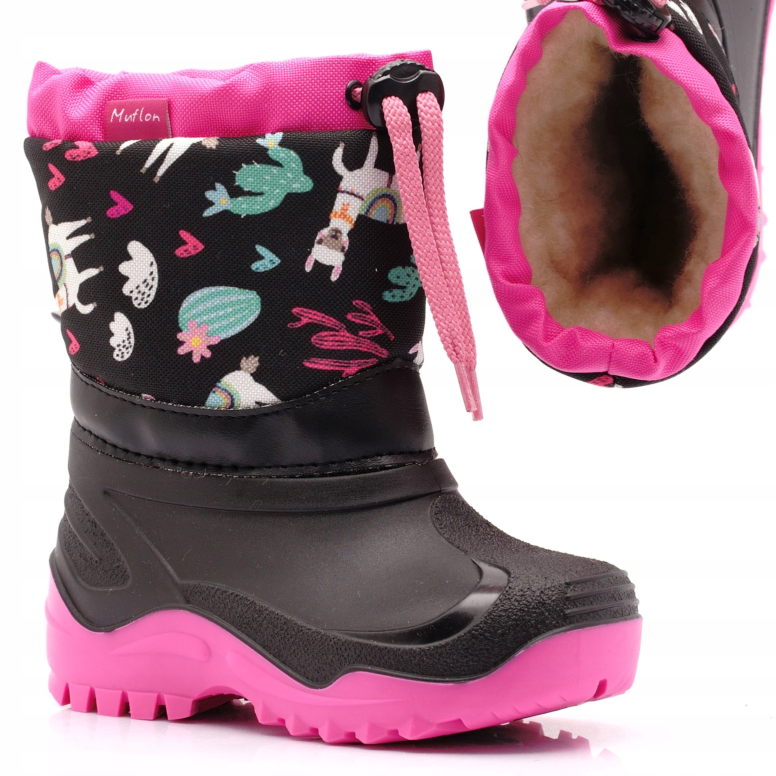 RENBUT MUFLON ŚNIEGOWCE BUTY ZIMOWE WEŁNA 25/26 Bohater / Bajka brak