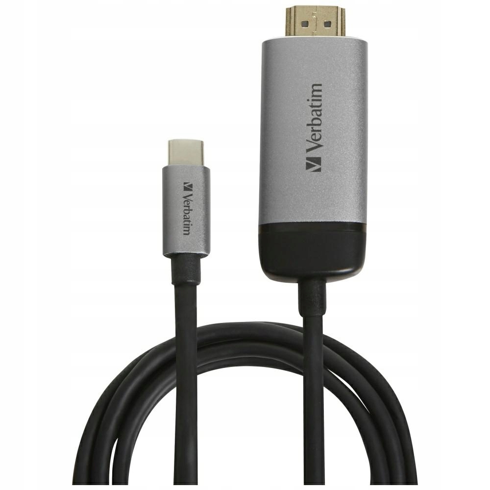 Adapter Usb-c na Hdmi 4K, 1.5m, aluminiowy Verbatim 49144