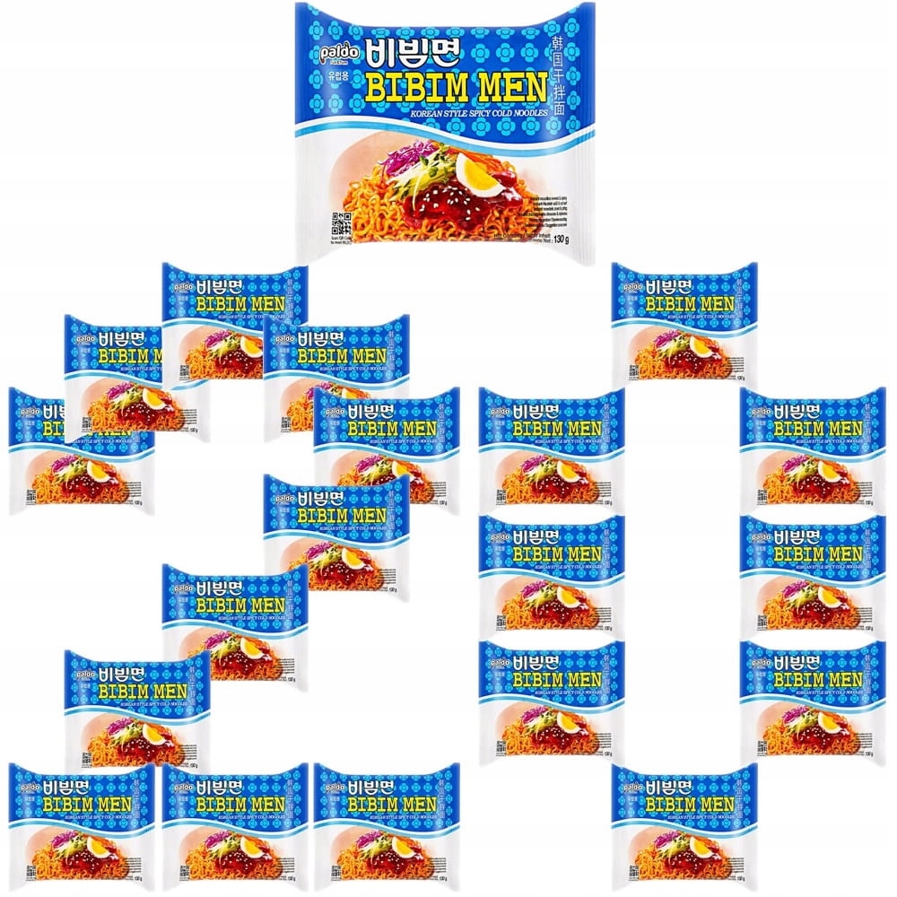 20x Koreański Makaron Błyskawiczny Instant Orien Bibim Men Ramen 130g Paldo