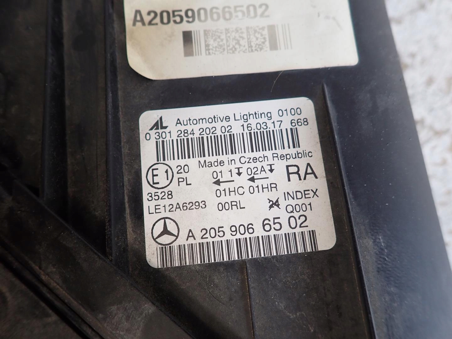 light front front right MERCEDES C-KLASA W205 2014- A2059066502