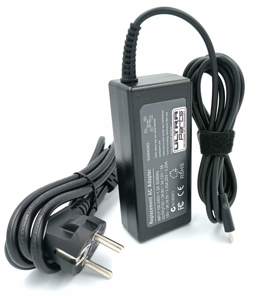 

Nowy Zasilacz 65W Usb-c Asus Lenovo Dell Hp Acer