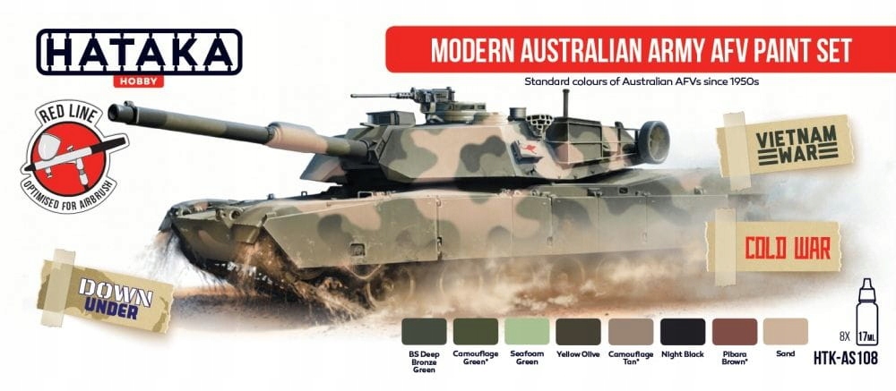 Hataka AS108 Moderní australská armáda Afv paint set