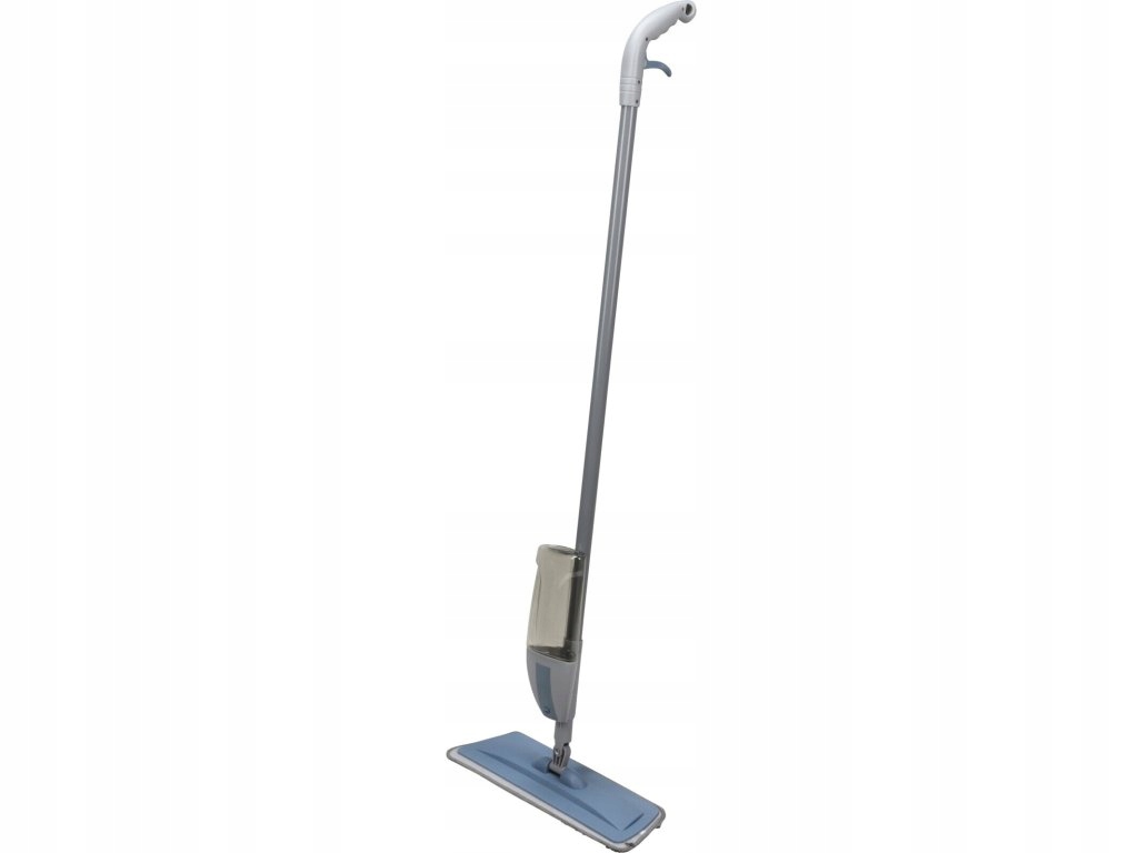 Levně Plochý mop s rozprašovačem, modrý