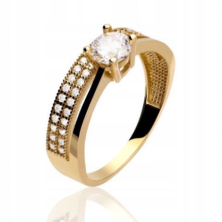Nowy Złoty Pierścionek 14k/585 90055444 GOLD4U M1