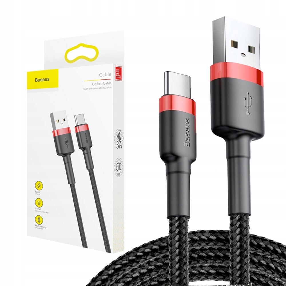 

Baseus Kabel Usb-c Type C Quick Charge QC3.0 2A 3m