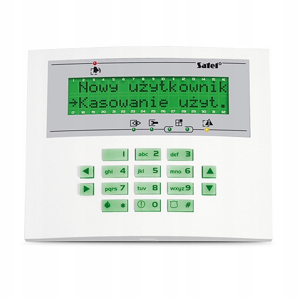 LCD manipulátor Int-klcds-gr zelený Satel