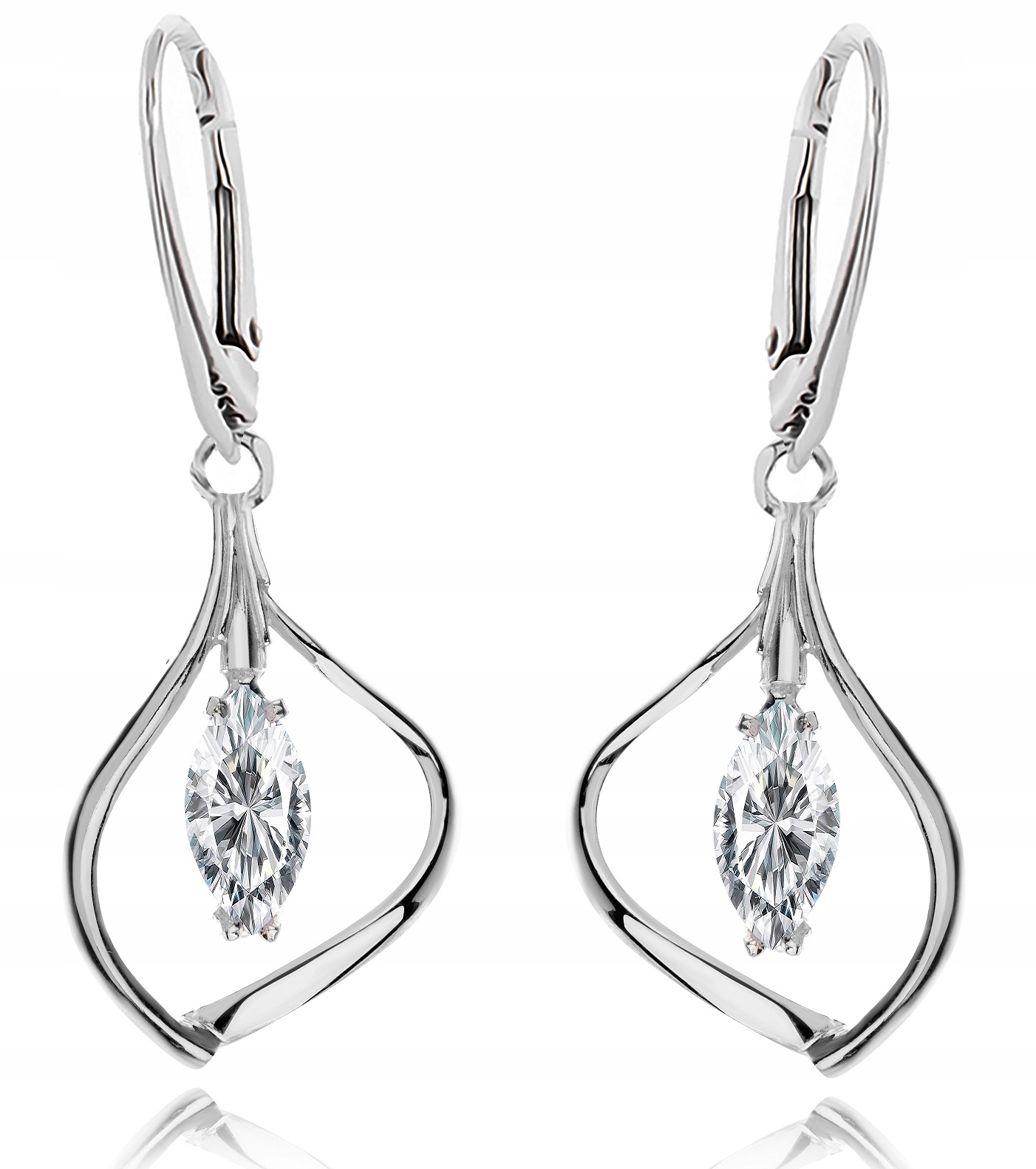 

Wiszące Kolczyki Z Cyrkoniami Angielskie Zapięcie