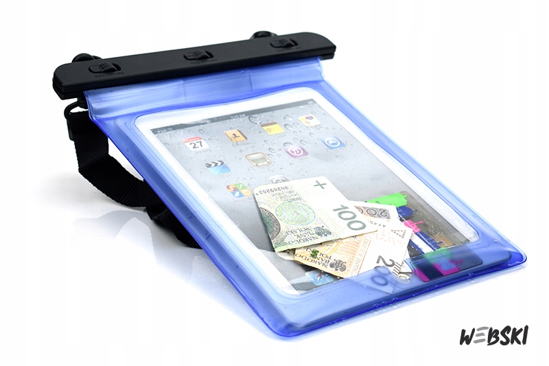 ETUI WODOODPORNE WODOSZCZELNE CASE TORBA TABLET Kolor dominujący niebieski
