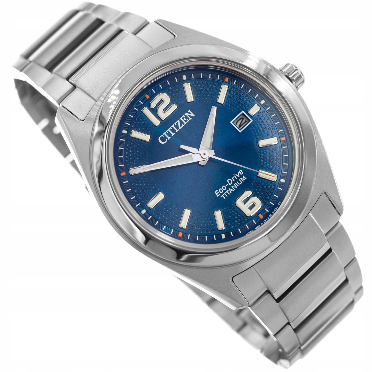 Pánské Hodinky Citizen AW1641-81L Titanium Stříbrné S Datem, Na Ocelovém Náramku