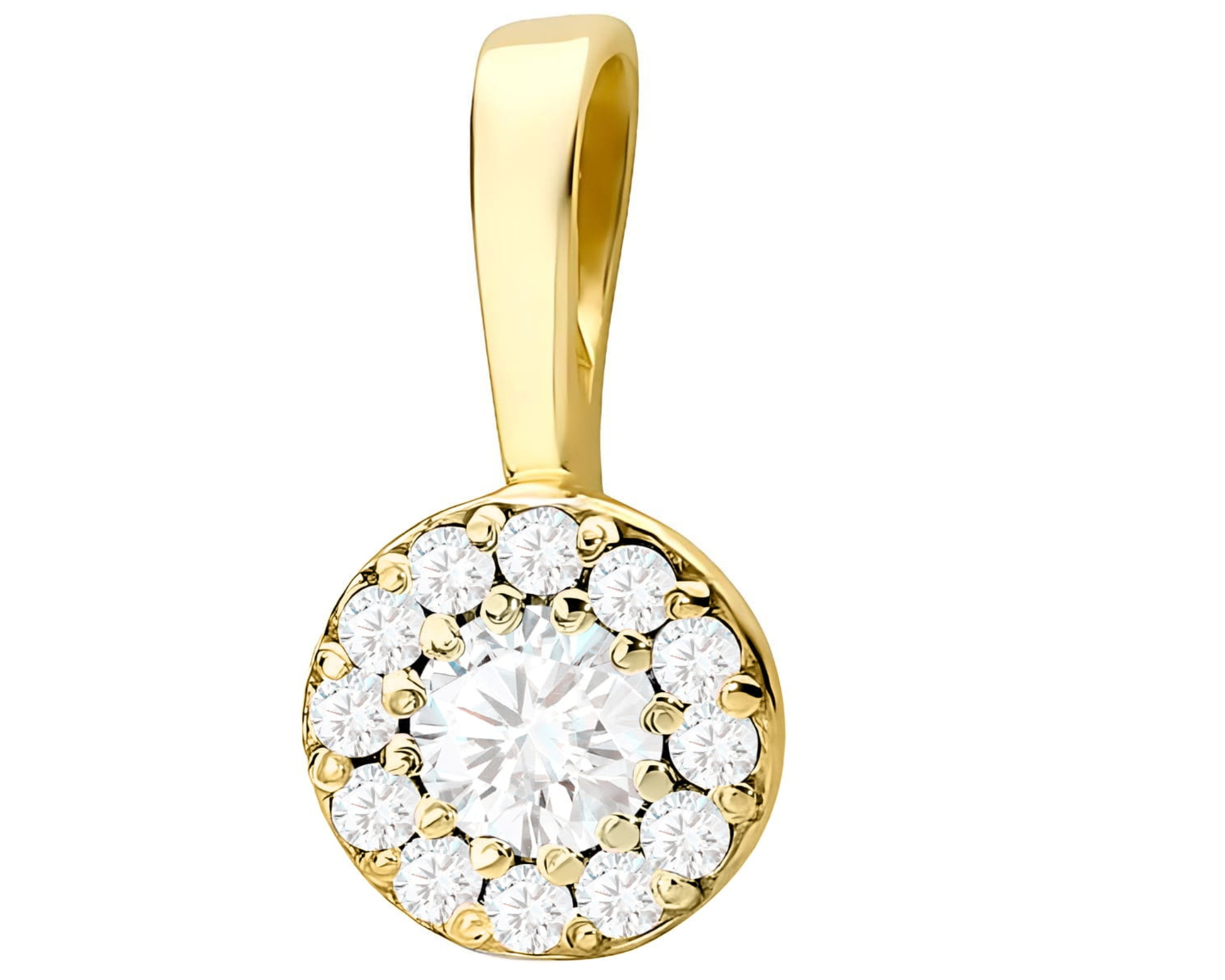 Zlatý Přívěsek 585 S Laboratorními Diamanty, Šperky