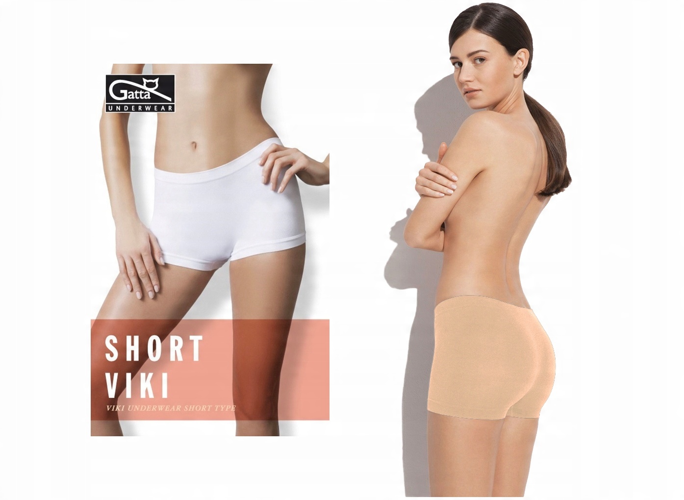 

Gatta Szorty bezszwowe Short Viki majtki beż M