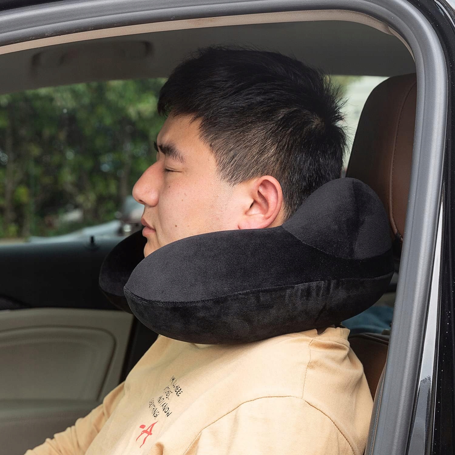 NADMUCHIWANA PODUSZKA PODRÓŻNA DO SPANIA POD SZYJE 100% miękka aksamitna EAN (GTIN) 0191491385674