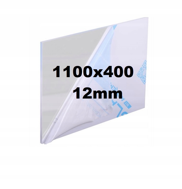 Pleksi /plexi Pleksa /plexa Bezbarvá na míru 1100x400x12mm Akrylová Deska