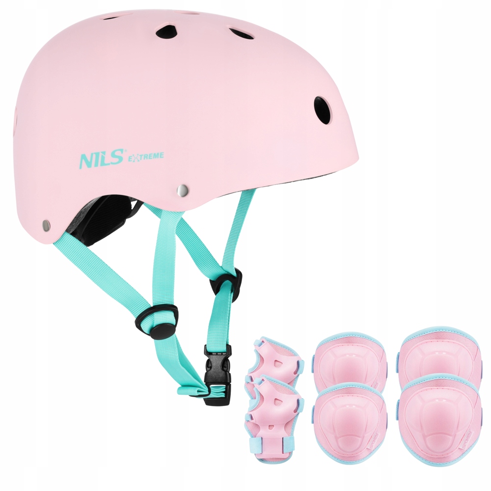 Cyklistická přilba nastavitelná na koloběžku Orzeszek 55-58 cm chrániče M