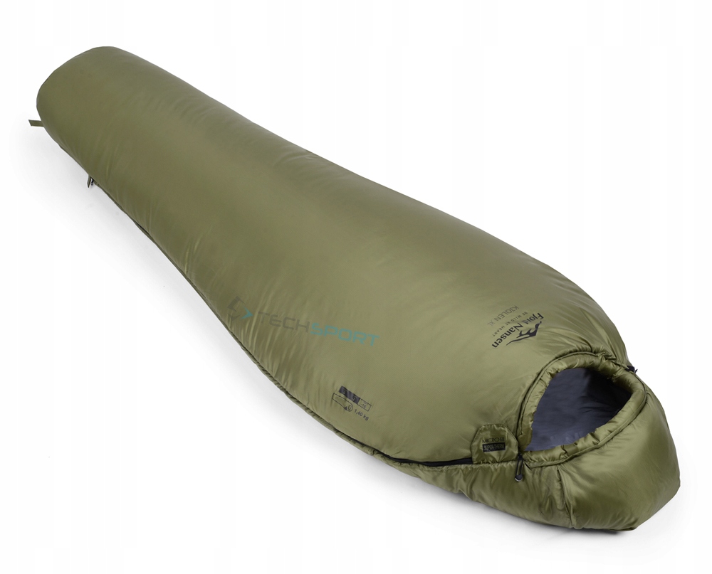 Fjorn Nansen Spacák Kjolen XL Do -16st Olivový Pravý Zámek