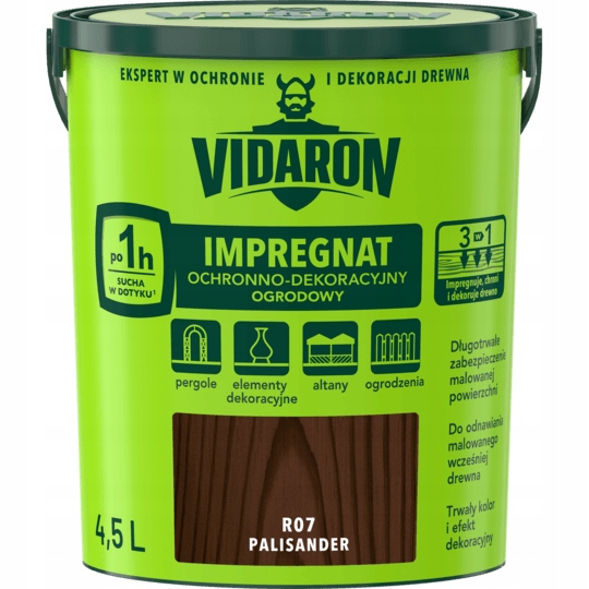 Vidaron Impregnat Ogrodowy 4,5L Palisander