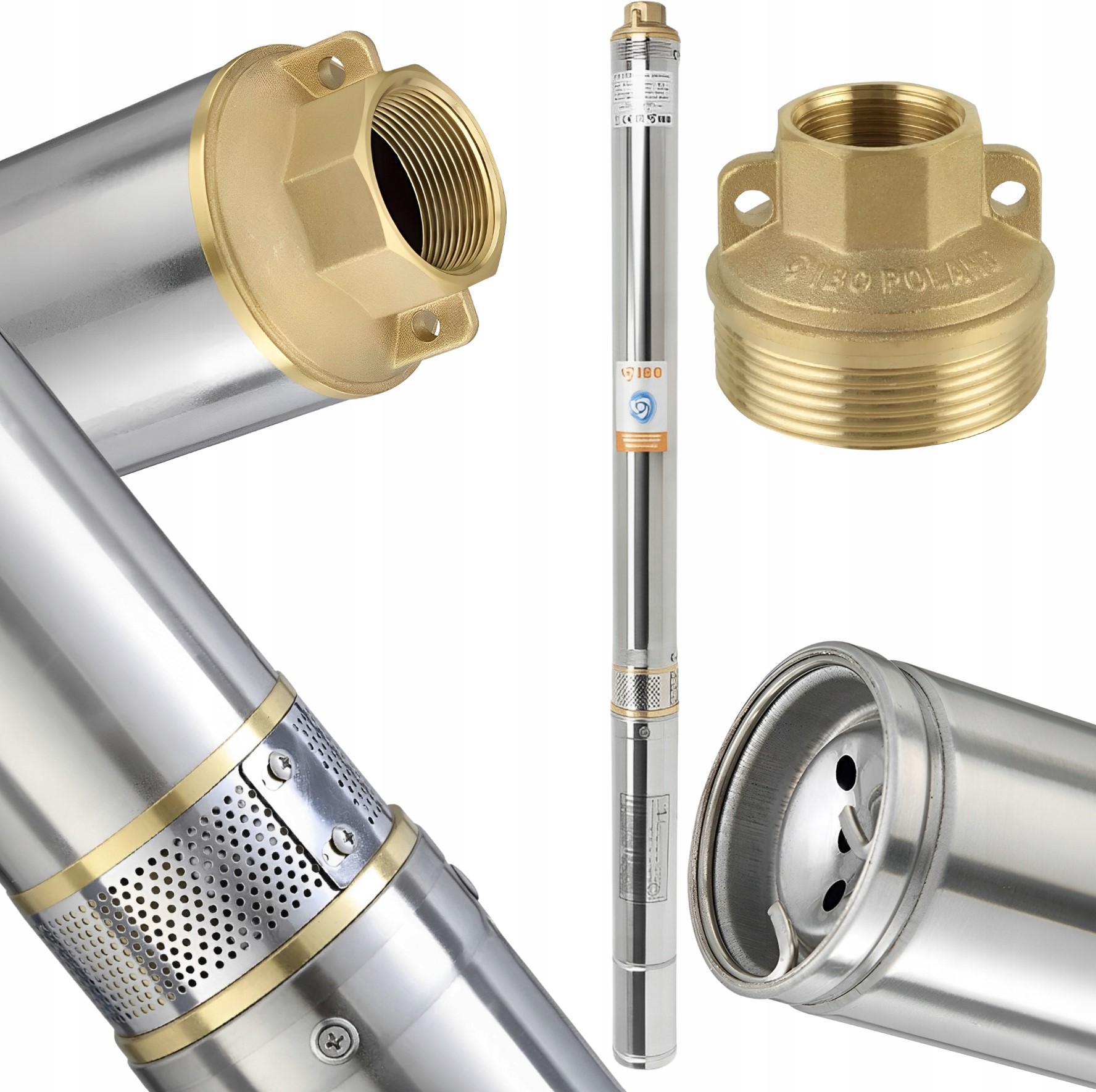 Pompa Głębinowa Do Wody Do Studni Antypiaskowa 3" TI20 Mocna Wydajna 230V