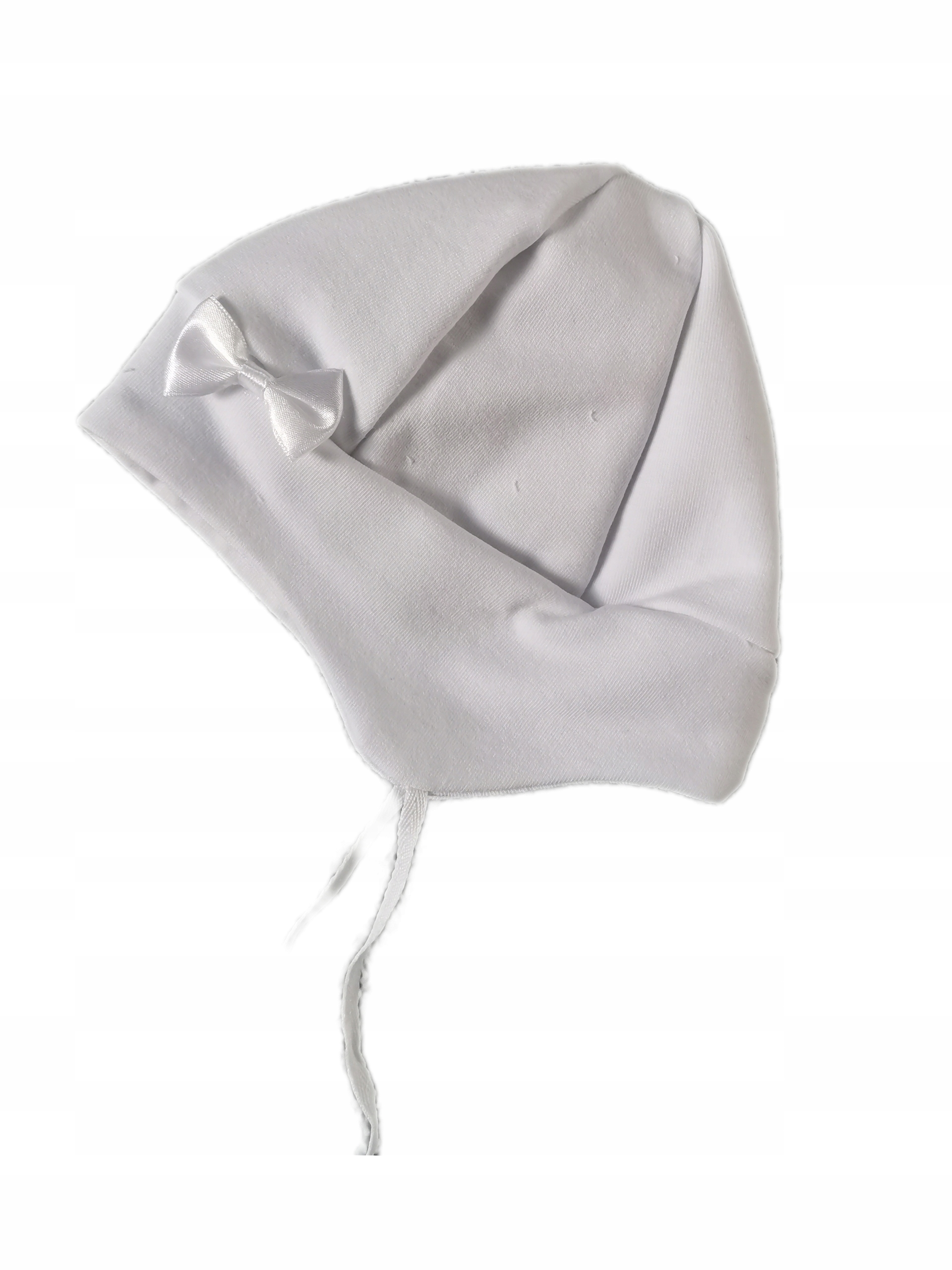 CZAPKA czapeczka chrzest BAWEŁNA dziewczynka 74