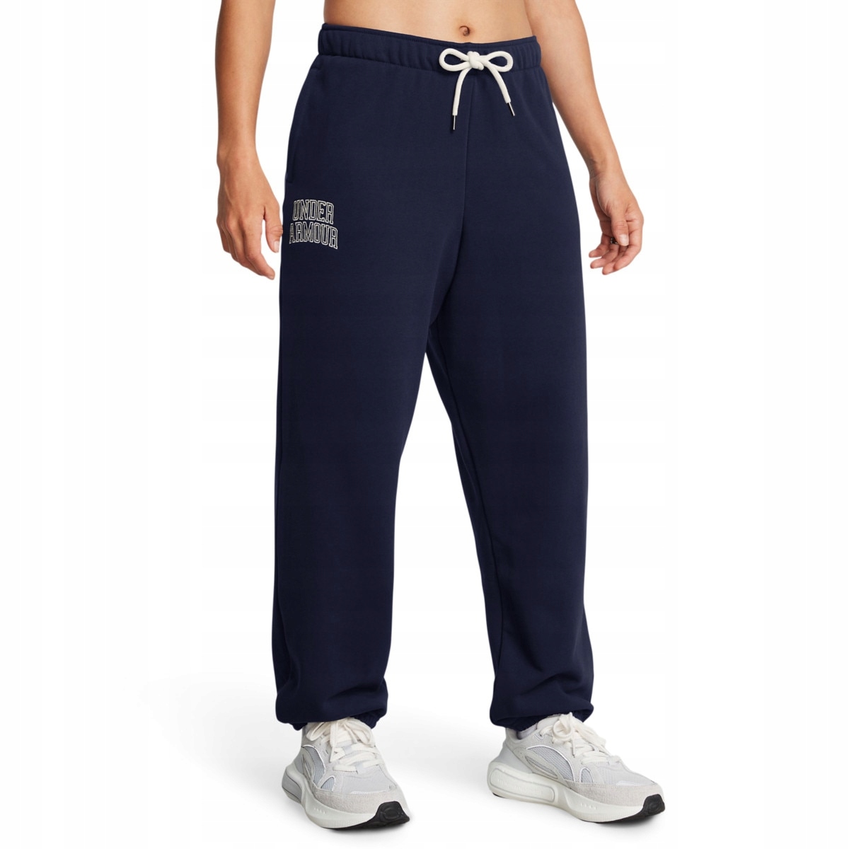Under Armour Dámské sportovní kalhoty Ua Icon Hwt Terry Os Pant modrá