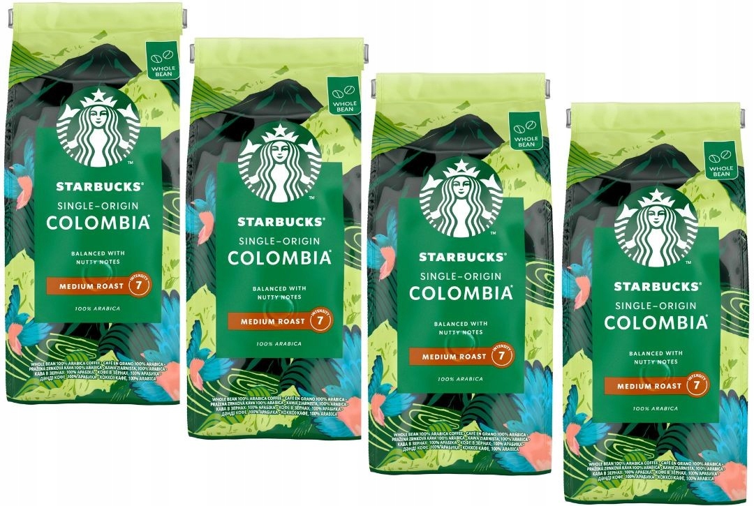 Starbucks Colombia kawa ziarnista arabica 4x450 g