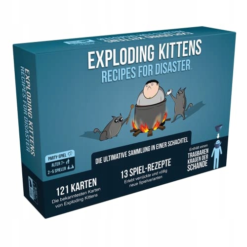 Exploding Kittens EXKD0022 Recipes for Disaster Game, Multicoloured, Colour