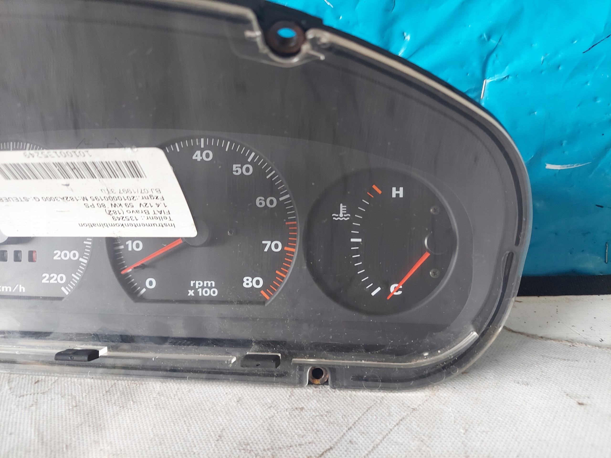 dials clock FIAT BRAVO 1.4 12V 46457779