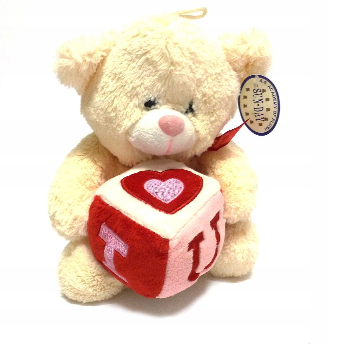 

114259 Pluszowy Miś Z Sercem Maskotka 25 CM