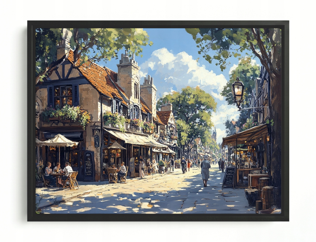 Obraz Rama American Box Mesto Francúzsko Ulička Bulwar Restaurácia 80x60