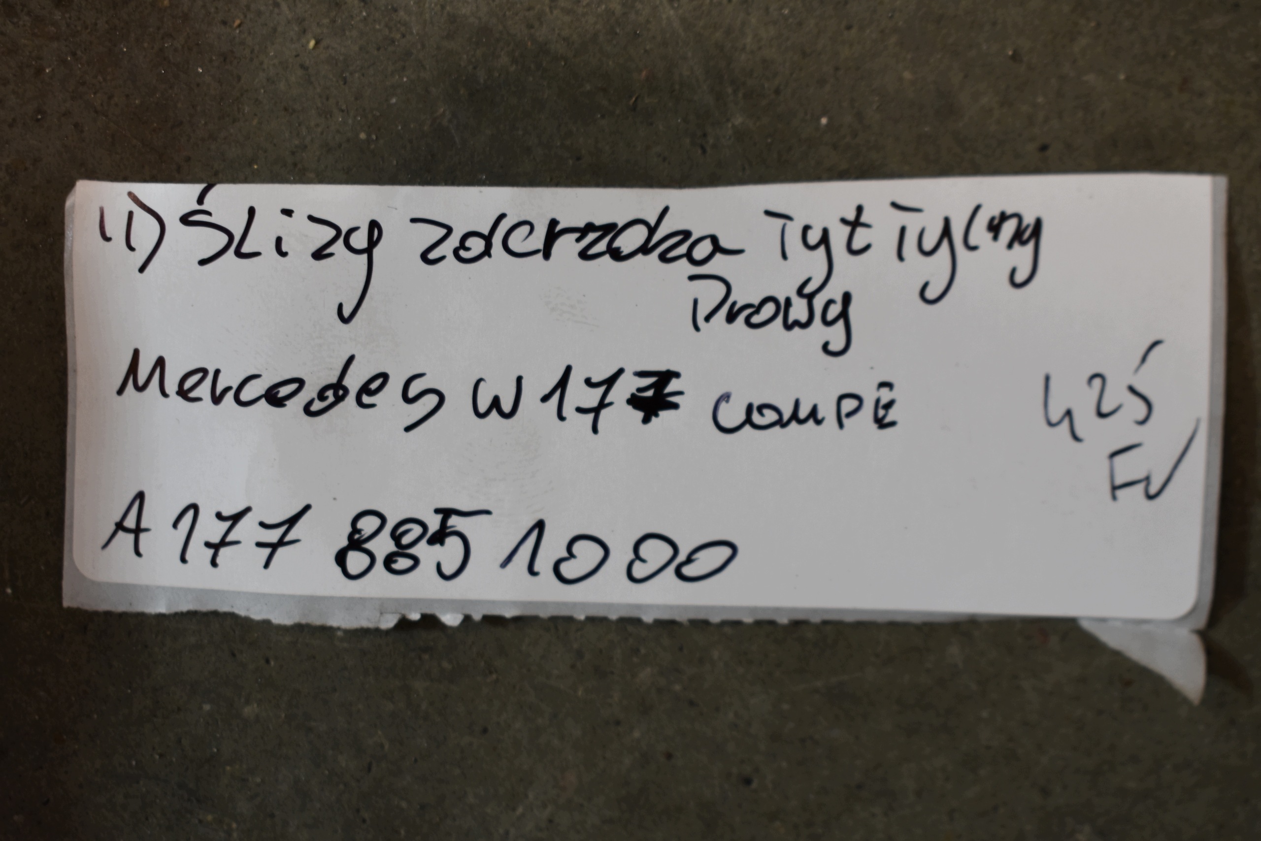 perfect condition bumper bracket rear part rear right MERCEDES W177 COUPE