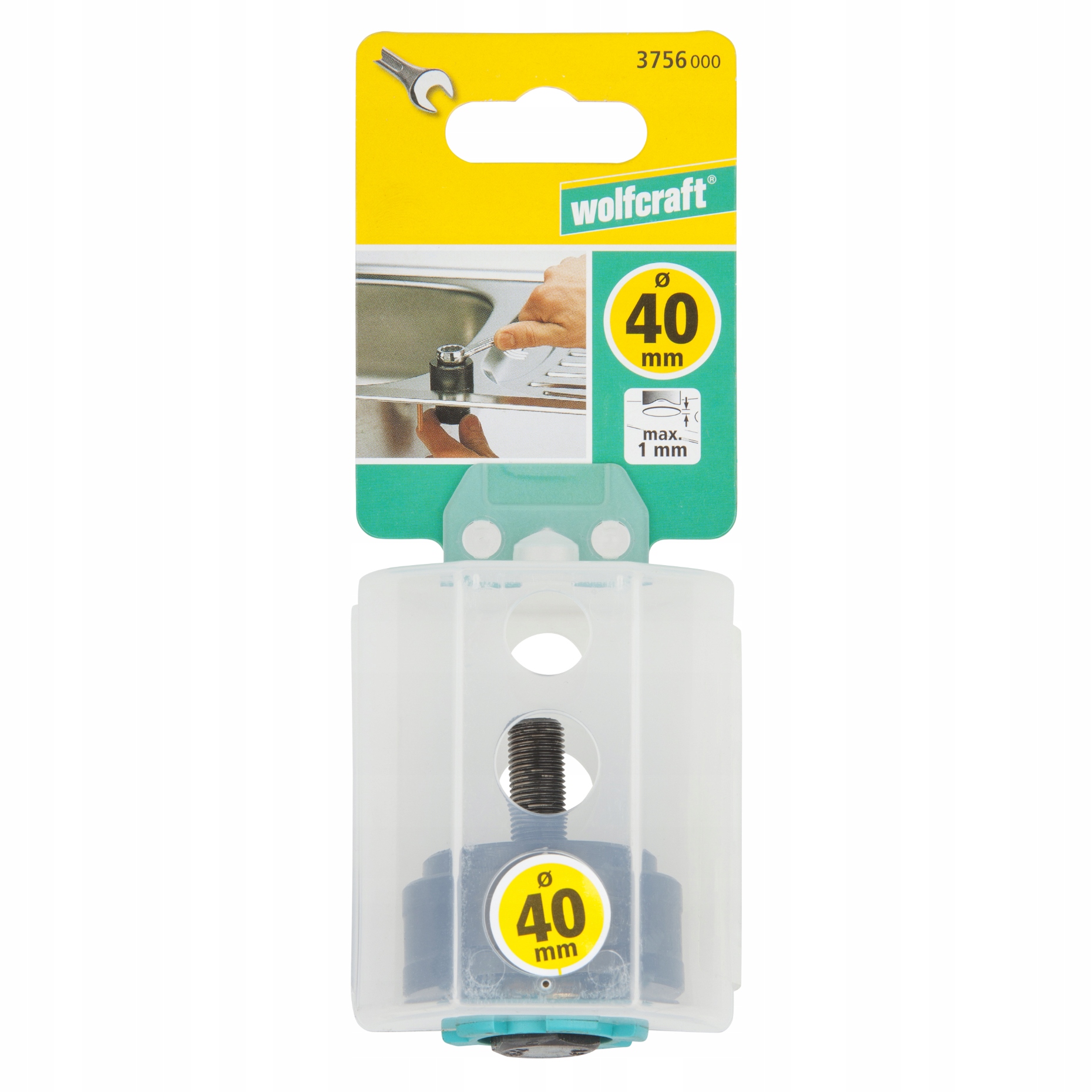Vykružovák otvorů pro vodovodní baterie Wolfcraft 40 mm