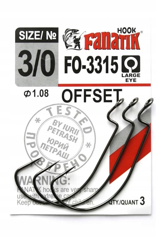 

Fanatik Haczyk FO-3315-3/0/51mm 3szt Offset