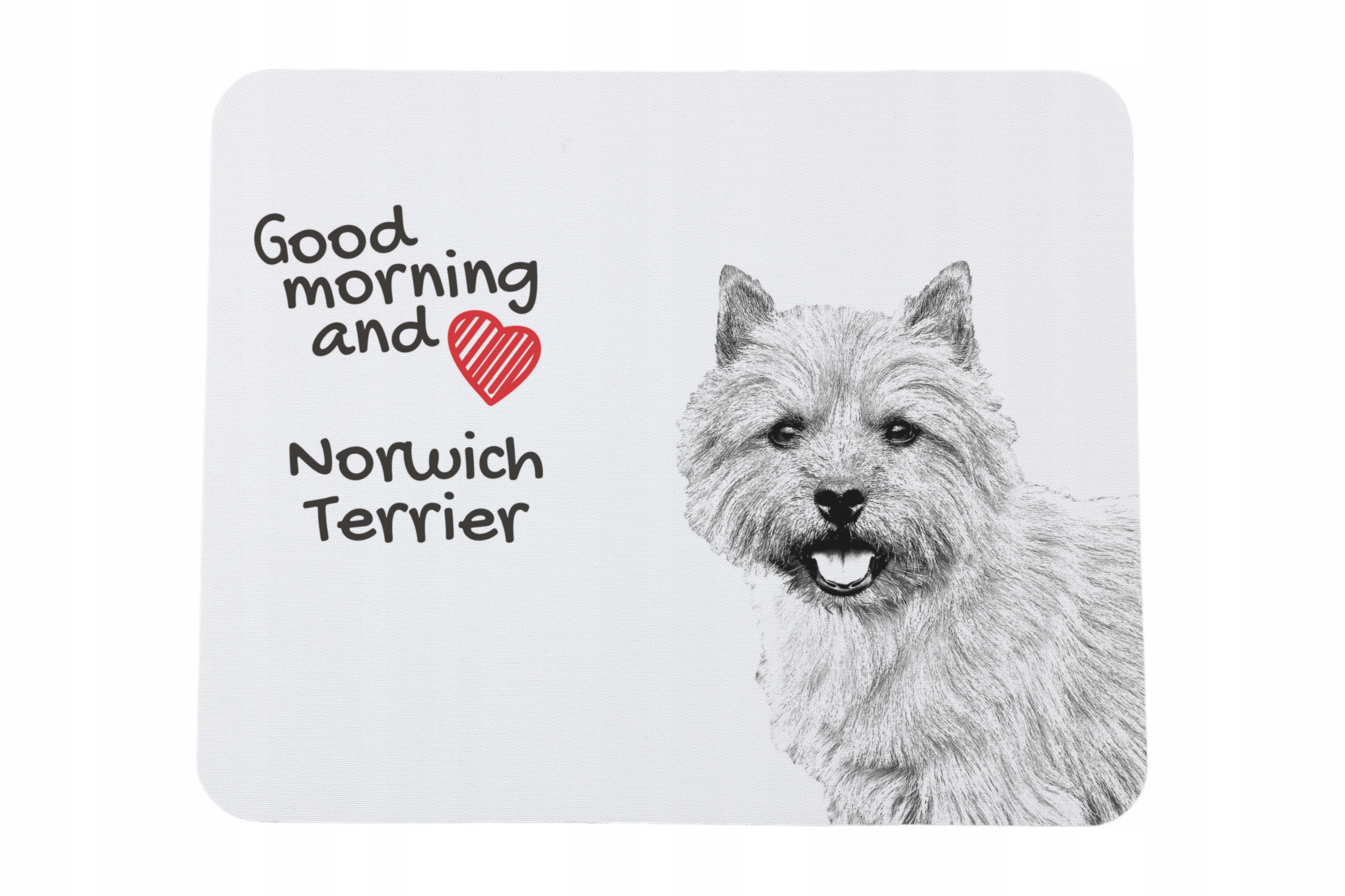 Norwich Terrier podkładka pod myszkę z nadrukiem, personalizowana podkład