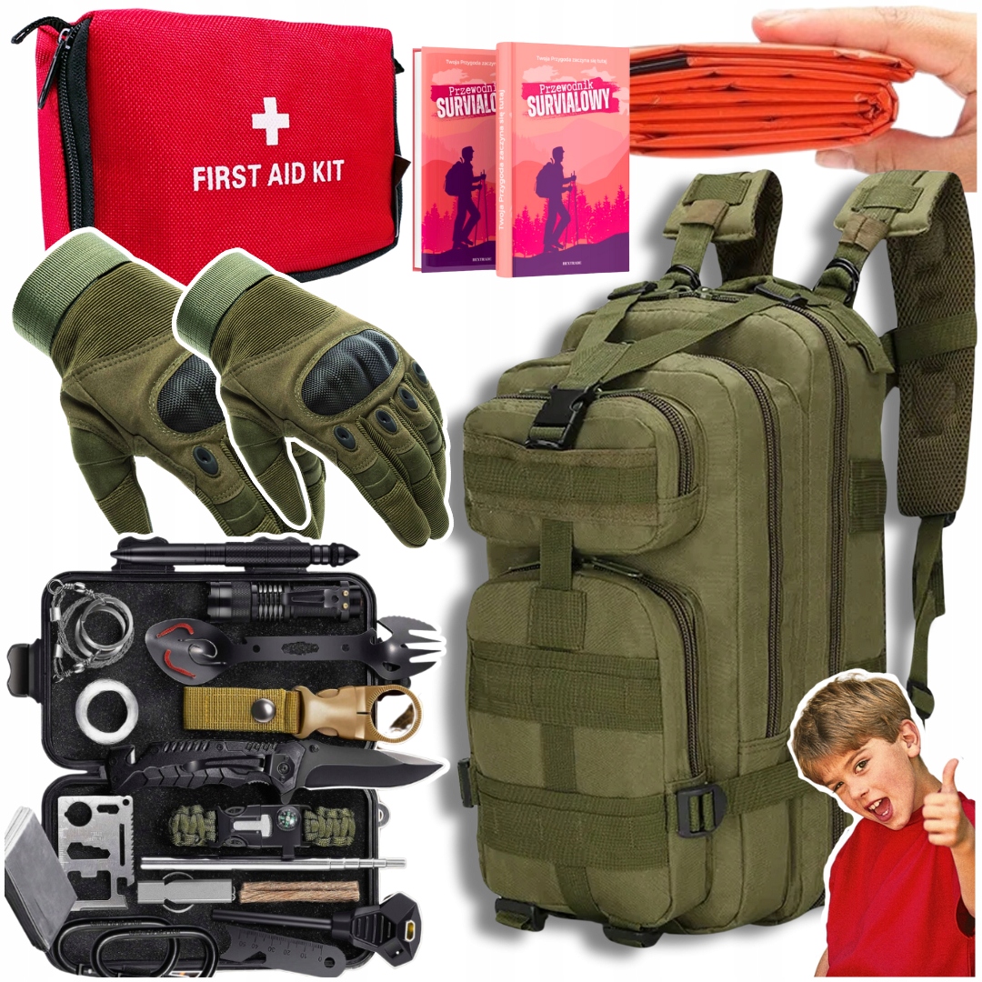 Zestaw Wyjazdowy Harcerski Przetrwania Bushcraft 5W1