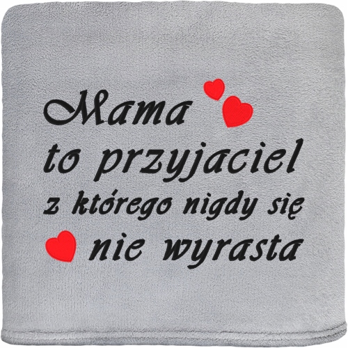 

Duży Koc Dzień Mamy Haft 140X200