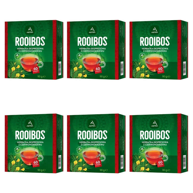 Astra Rooibos 60 expresních sáčků X6